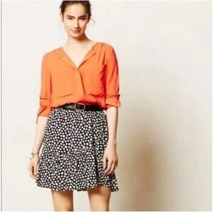 Maeve Paulista Ruffle Wrap Skirt Size Medium